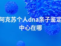 阿克苏个人dna亲子鉴定中心在哪