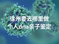 徐州要去哪里做个人dna亲子鉴定