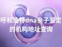 呼和浩特dna亲子鉴定的机构地址查询