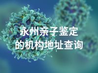 永州亲子鉴定的机构地址查询