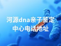 河源dna亲子鉴定中心电话地址