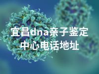 宜昌dna亲子鉴定中心电话地址