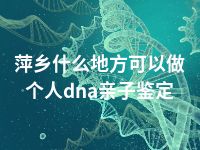 萍乡什么地方可以做个人dna亲子鉴定