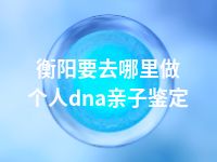 衡阳要去哪里做个人dna亲子鉴定