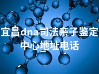 宜昌dna司法亲子鉴定中心地址电话