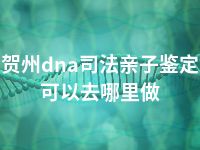 贺州dna司法亲子鉴定可以去哪里做