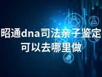 昭通dna司法亲子鉴定可以去哪里做