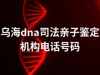 乌海dna司法亲子鉴定机构电话号码