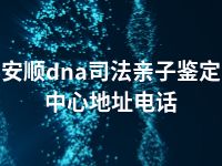 安顺dna司法亲子鉴定中心地址电话