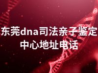 东莞dna司法亲子鉴定中心地址电话