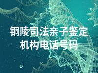 铜陵司法亲子鉴定机构电话号码