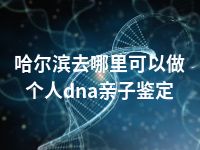 哈尔滨去哪里可以做个人dna亲子鉴定