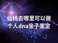 仙桃去哪里可以做个人dna亲子鉴定