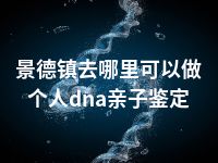 景德镇去哪里可以做个人dna亲子鉴定