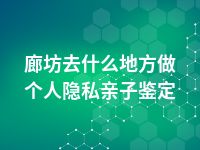 廊坊去什么地方做个人隐私亲子鉴定