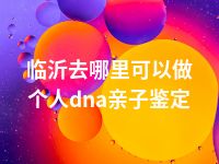 临沂去哪里可以做个人dna亲子鉴定