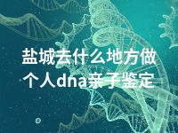 盐城去什么地方做个人dna亲子鉴定