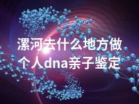 漯河去什么地方做个人dna亲子鉴定