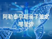 阿勒泰孕期亲子鉴定哪里做