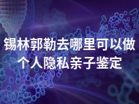 锡林郭勒去哪里可以做个人隐私亲子鉴定