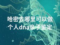 哈密去哪里可以做个人dna亲子鉴定