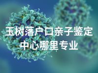 玉树落户口亲子鉴定中心哪里专业