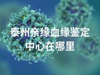 泰州亲缘血缘鉴定中心在哪里