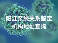 阳江亲缘关系鉴定机构地址查询