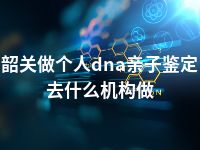 韶关做个人dna亲子鉴定去什么机构做