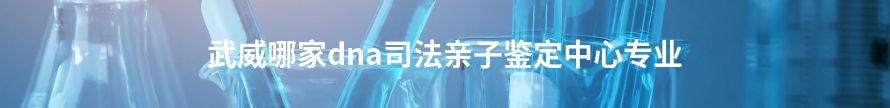 武威哪家dna司法亲子鉴定中心权威