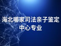 海北哪家司法亲子鉴定中心专业