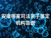 安康哪家司法亲子鉴定机构靠谱