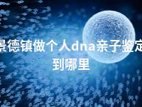 景德镇做个人dna亲子鉴定到哪里