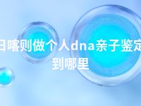 日喀则做个人dna亲子鉴定到哪里