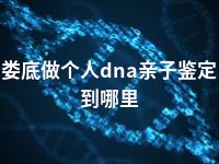 娄底做个人dna亲子鉴定到哪里