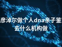 巴彦淖尔做个人dna亲子鉴定去什么机构做