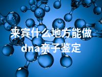 来宾什么地方能做dna亲子鉴定