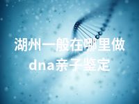 湖州一般在哪里做dna亲子鉴定