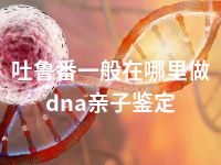 吐鲁番一般在哪里做dna亲子鉴定