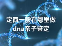 定西一般在哪里做dna亲子鉴定