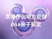 贵港什么地方能做dna亲子鉴定