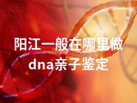 阳江一般在哪里做dna亲子鉴定