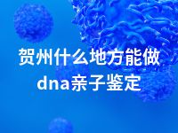 贺州什么地方能做dna亲子鉴定