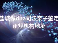 盐城做dna司法亲子鉴定正规机构地址