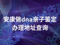 安康做dna亲子鉴定办理地址查询