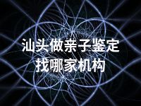 汕头做亲子鉴定找哪家机构