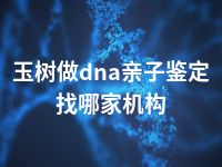 玉树做dna亲子鉴定找哪家机构