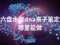 六盘水做dna亲子鉴定哪里能做