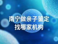 南宁做亲子鉴定找哪家机构