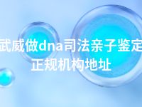 武威做dna司法亲子鉴定正规机构地址